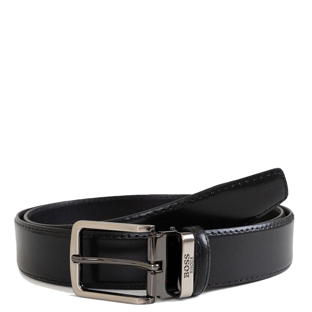 BOSS</br>Boss CB001 DIAMOND Ανδρική Ζώνη Μαύρο Δέρμα