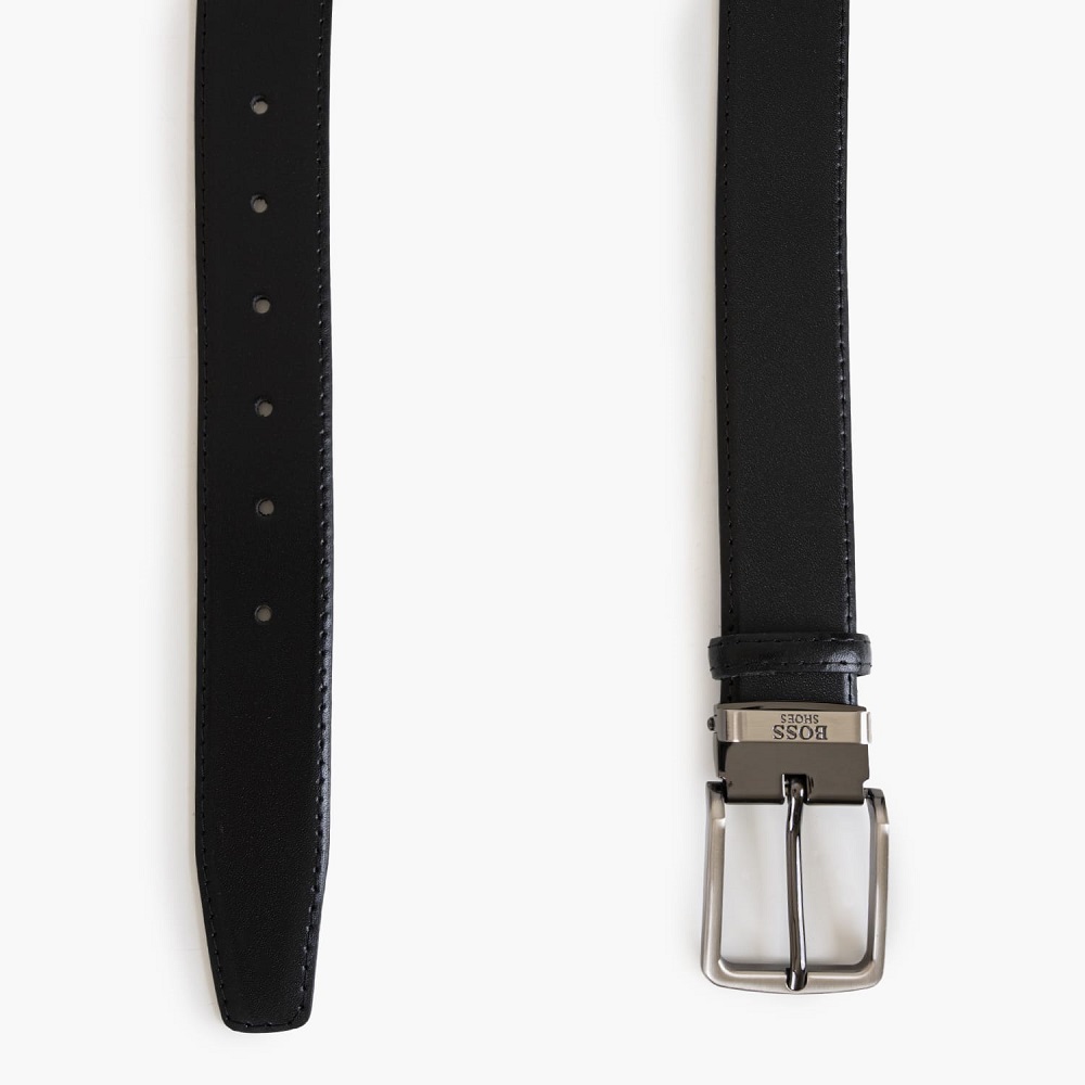 BOSS</br>Boss CB001 DIAMOND Ανδρική Ζώνη Μαύρο Δέρμα