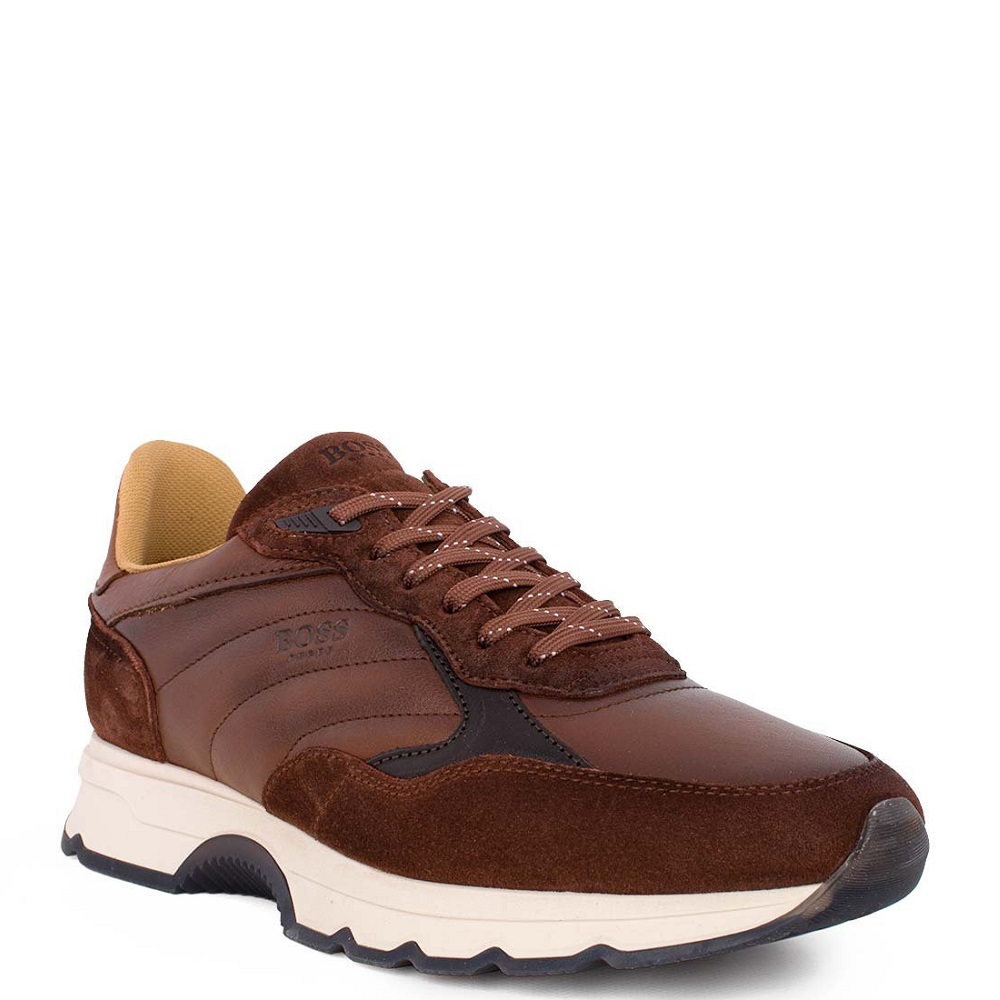 BOSS</br>Boss CD221 RENNA Ανδρικά Sneakers Κονιάκ Δέρμα