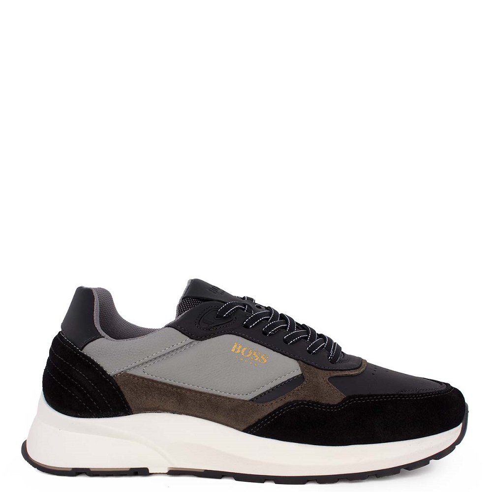BOSS</br>Boss CE124 FLORENCE Ανδρικά Sneakers Μαύρο/Γκρι Δέρμα