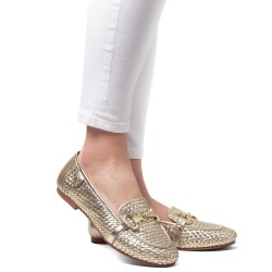 Γυναικεία Loafers Χρυσό Δέρμα CHERY001B-GOL001 U.S. Polo Asnn