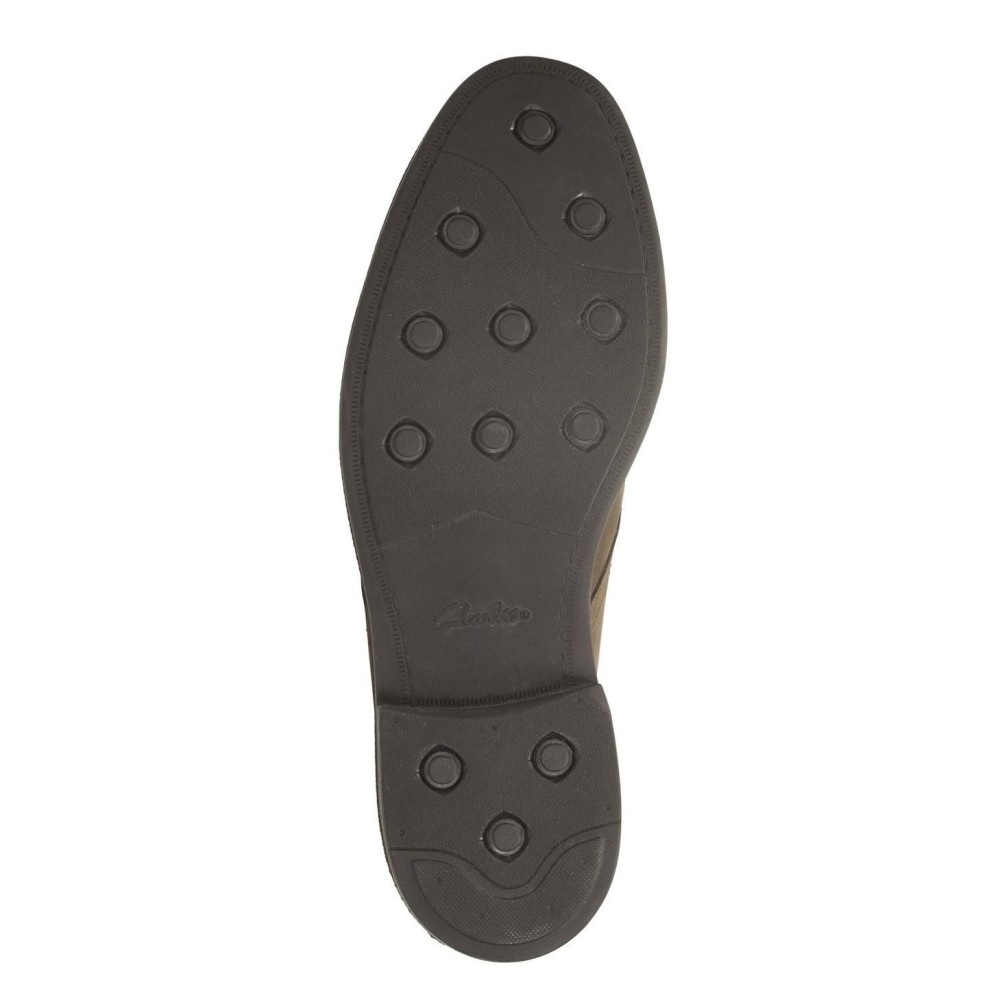 CLARKS</br>Ανδρικά Μποτάκια Καφέ Nubuck Gore-Tex® CHILVER HI GTX Clarks