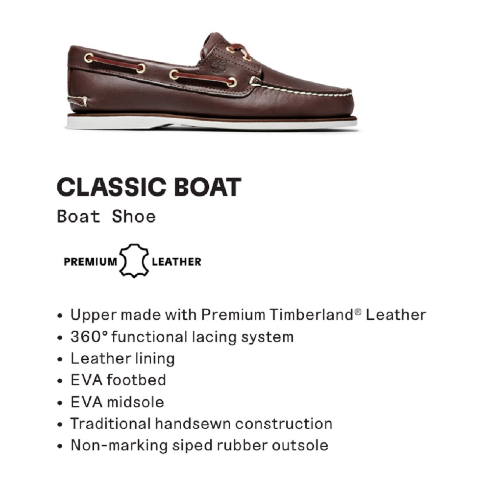 TIMBERLAND</br>Timberland Classic Boat-shoe 2 Eye A4187-EM6 Ανδρικά Boat-shoes/Ιστιοπλοϊκά Ταμπά Δέρμα