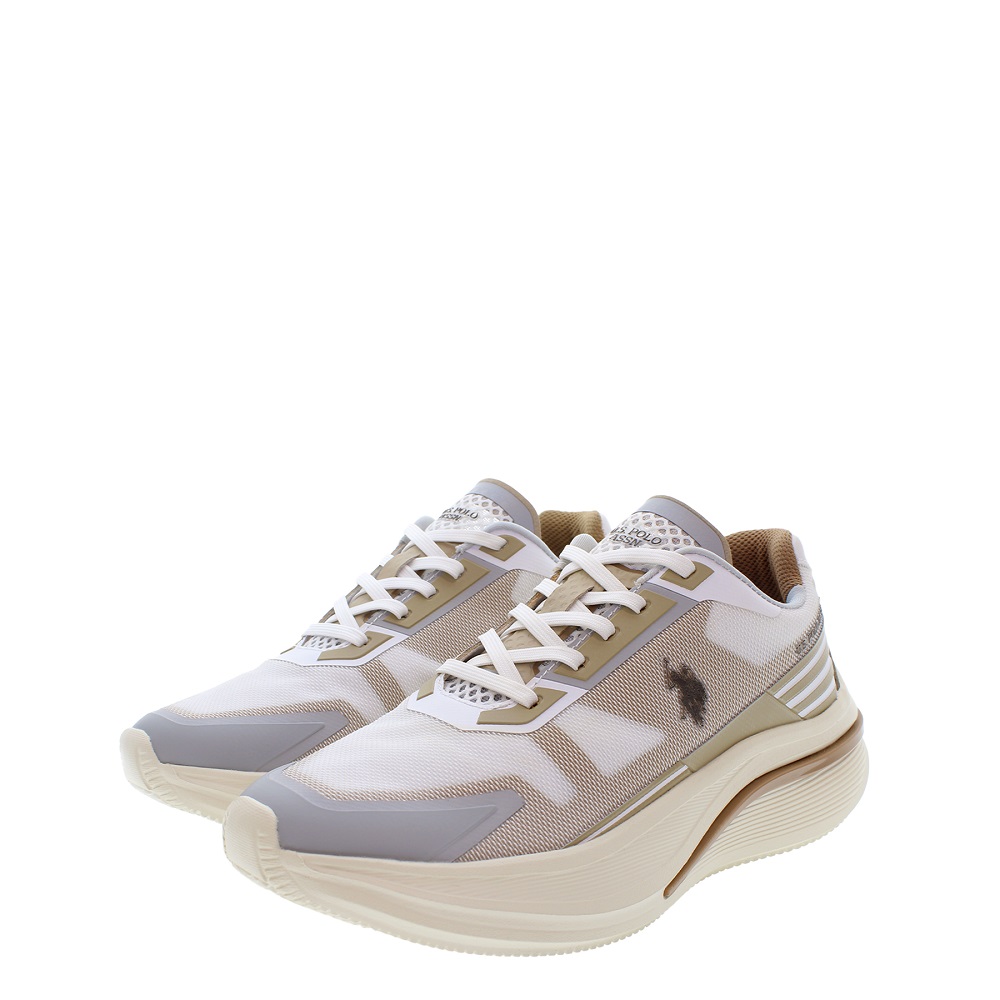 U.S. POLO ASSN.</br>U.S. Polo Assn. CLAUDE006-WHI-BEI01 Γυναικεία Sneakers Λευκό/Μπεζ