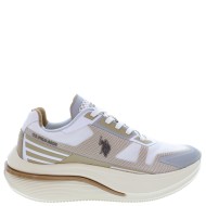 U.S. Polo Assn. CLAUDE006-WHI-BEI01 Γυναικεία Sneakers Λευκό/Μπεζ