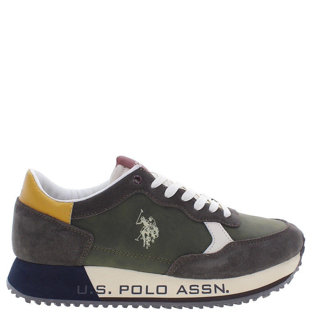 U.S. POLO ASSN.</br>Ανδρικά Sneakers Χακί CLEEF005-DBR-TAU01 U.S. Polo Assn. U.S. POLO ASSN.</br>Ανδρικά Sneakers Χακί CLEEF005-DBR-TAU01 U.S. Polo Assn.