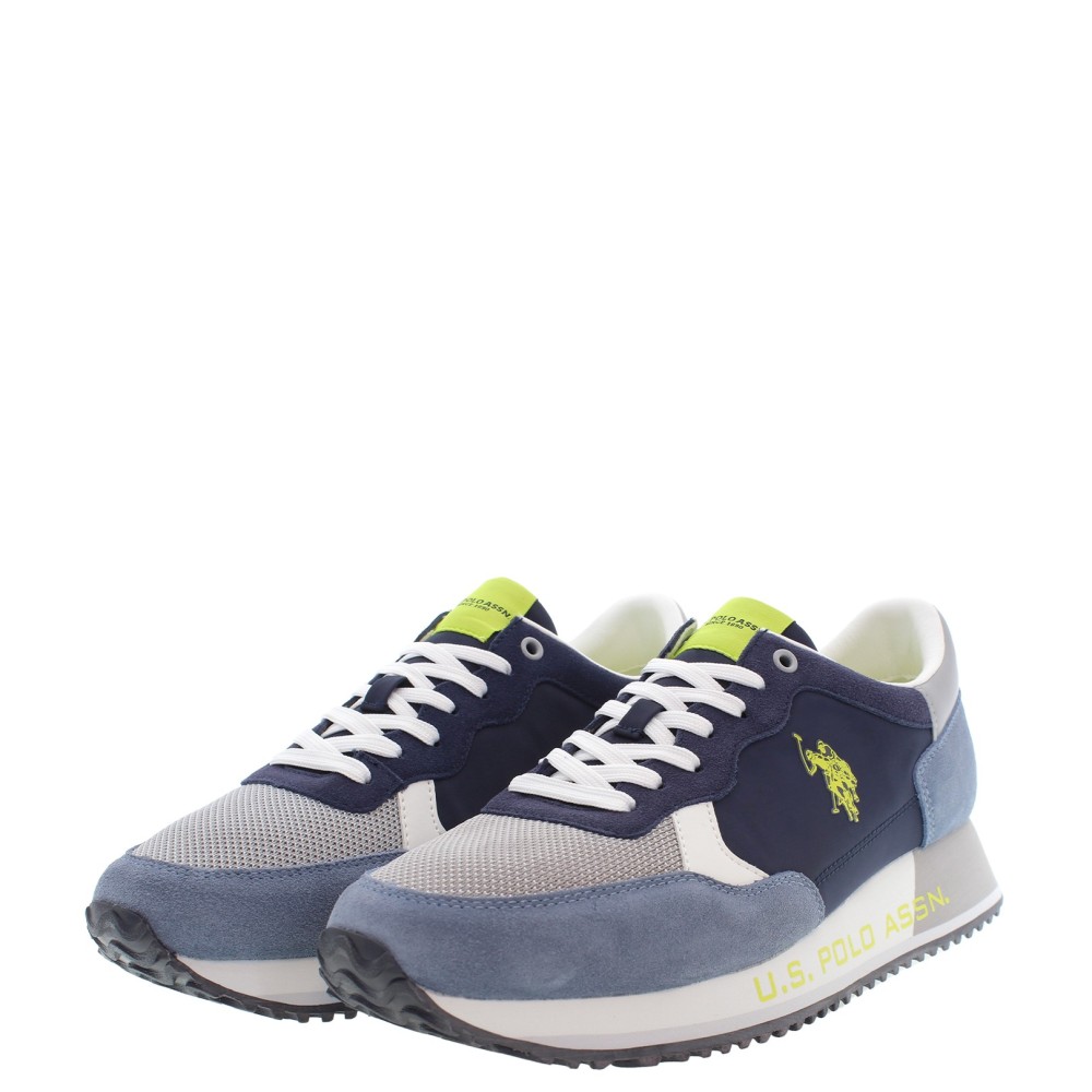 U.S. POLO ASSN.</br>Ανδρικά Sneakers Μπλε/Γκρι CLEEF006-DBL-LGR04 U.S. Polo Assn. U.S. POLO ASSN.</br>Ανδρικά Sneakers Μπλε/Γκρι CLEEF006-DBL-LGR04 U.S. Polo Assn.