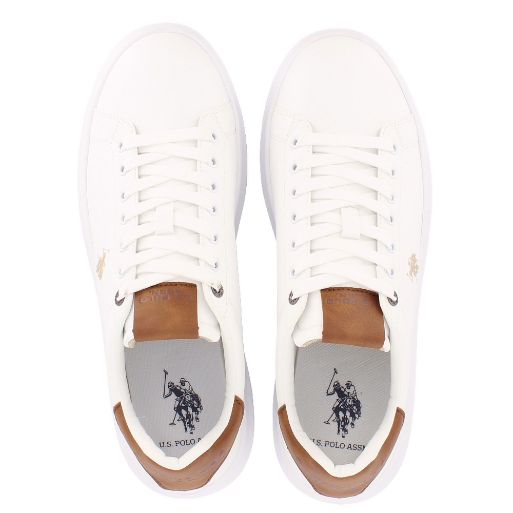 U.S. POLO ASSN.</br>U.S. Polo Assn. CODY010B-WHI-CUO01 Ανδρικά Sneakers Λευκό/Ταμπά U.S. POLO ASSN.</br>U.S. Polo Assn. CODY010B-WHI-CUO01 Ανδρικά Sneakers Λευκό/Ταμπά