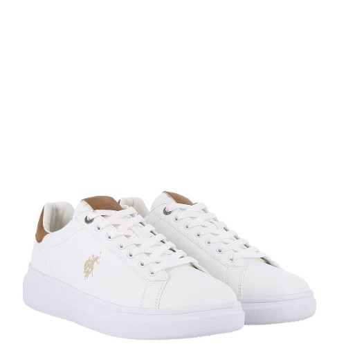 U.S. Polo Assn. CODY010B-WHI-CUO01 Ανδρικά Sneakers Λευκό/Ταμπά