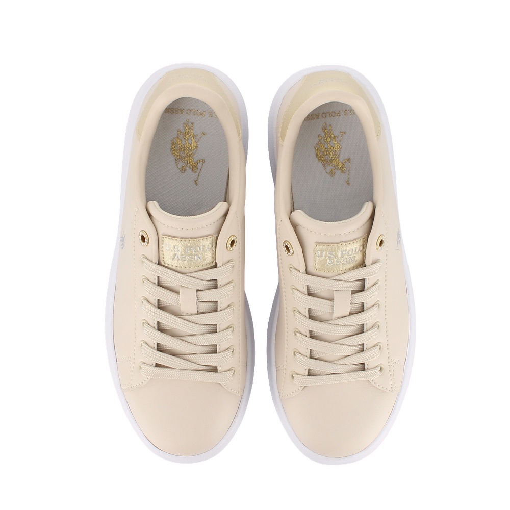 U.S. POLO ASSN.</br>U.S. Polo Assn. CODY016-CRE-GOL02 Γυναικεία Sneakers Μπεζ/Χρυσό