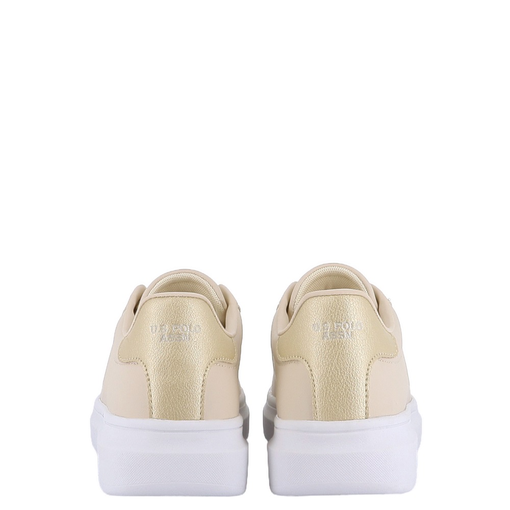 U.S. POLO ASSN.</br>U.S. Polo Assn. CODY016-CRE-GOL02 Γυναικεία Sneakers Μπεζ/Χρυσό