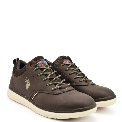 Ανδρικά Δετά Παπούτσια Καφέ CREE-DΚBR U.S. Polo Assn. Ανδρικά Δετά Παπούτσια Καφέ CREE-DΚBR U.S. Polo Assn.