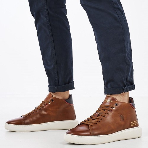 Ανδρικά Μποτάκια Ταμπά Δέρμα CRYME004-LTH-CUO U.S. Polo Assn. Ανδρικά Μποτάκια Ταμπά Δέρμα CRYME004-LTH-CUO U.S. Polo Assn.