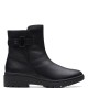 CLARKS</br>Γυναικεία Μποτάκια Μαύρο Δέρμα CALLA MID Clarks CLARKS</br>Γυναικεία Μποτάκια Μαύρο Δέρμα CALLA MID Clarks