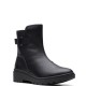 CLARKS</br>Γυναικεία Μποτάκια Μαύρο Δέρμα CALLA MID Clarks CLARKS</br>Γυναικεία Μποτάκια Μαύρο Δέρμα CALLA MID Clarks