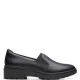 CLARKS</br>Γυναικεία Μοκασίνια Μαύρο Δέρμα CALLA RAE 