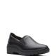 CLARKS</br>Γυναικεία Μοκασίνια Μαύρο Δέρμα CALLA RAE 