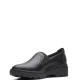 CLARKS</br>Γυναικεία Μοκασίνια Μαύρο Δέρμα CALLA RAE 