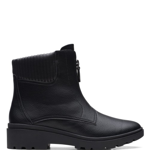 Γυναικεία Μποτάκια Μαύρο Δέρμα CALLA ZIP Clarks Γυναικεία Μποτάκια Μαύρο Δέρμα CALLA ZIP Clarks
