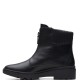 CLARKS</br>Γυναικεία Μποτάκια Μαύρο Δέρμα CALLA ZIP Clarks CLARKS</br>Γυναικεία Μποτάκια Μαύρο Δέρμα CALLA ZIP Clarks