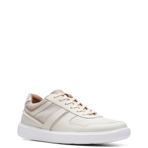 Ανδρικά Sneakers Λευκό Δέρμα CAMBRO RACE Clarks