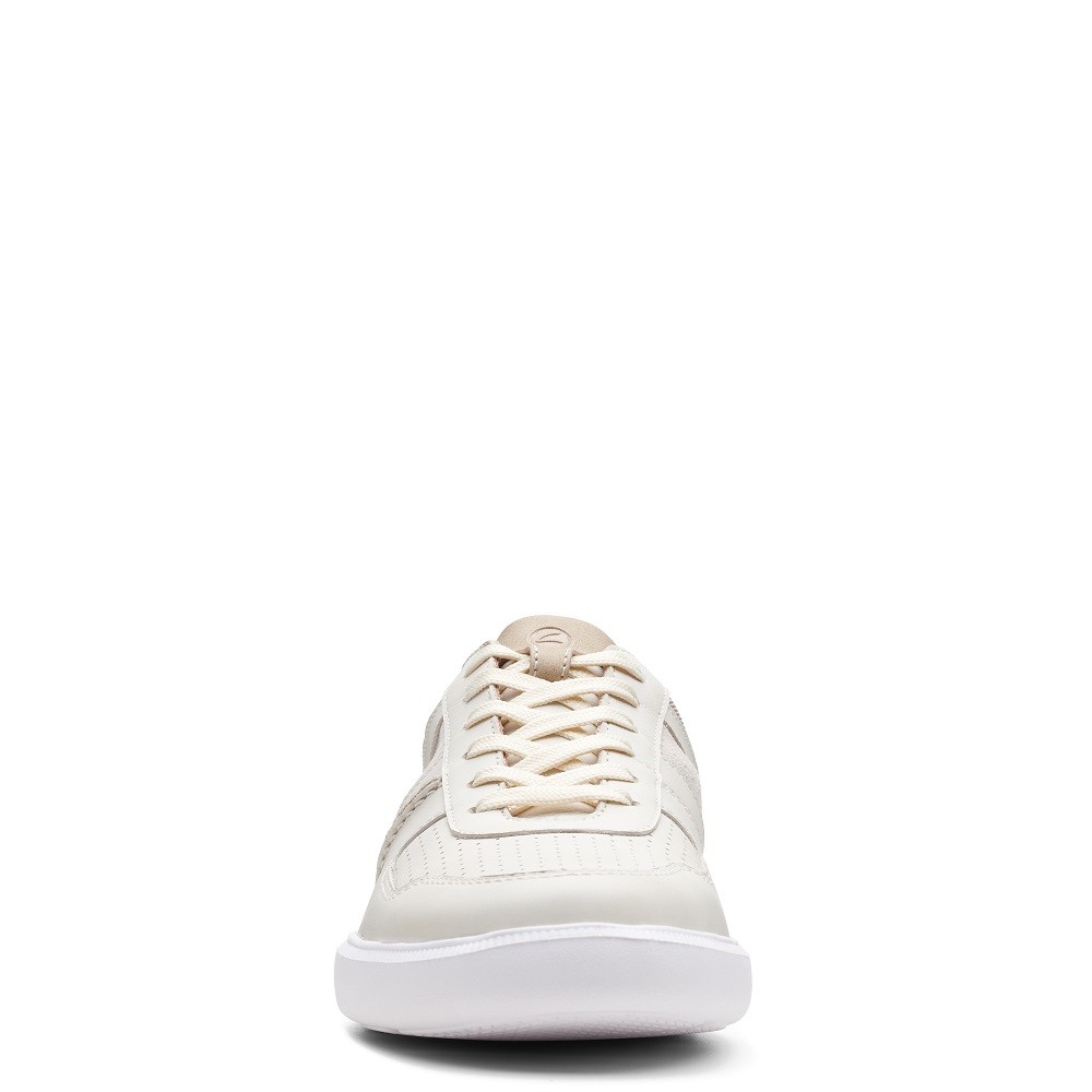 CLARKS</br>Ανδρικά Sneakers Λευκό Δέρμα CAMBRO RACE Clarks CLARKS</br>Ανδρικά Sneakers Λευκό Δέρμα CAMBRO RACE Clarks