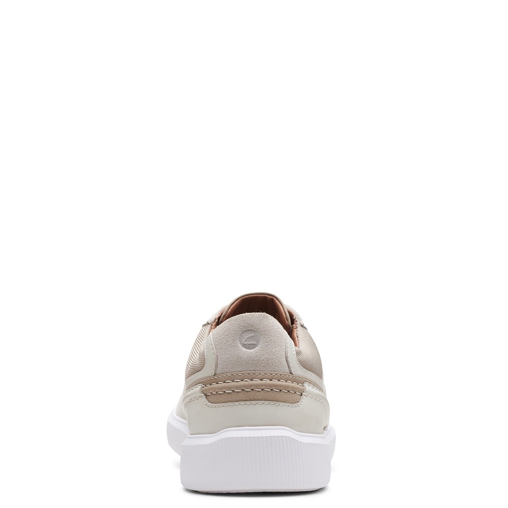 CLARKS</br>Ανδρικά Sneakers Λευκό Δέρμα CAMBRO RACE Clarks CLARKS</br>Ανδρικά Sneakers Λευκό Δέρμα CAMBRO RACE Clarks
