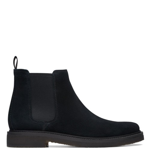 Ανδρικά Μποτάκια Μαύρο Chelsea Suede CLARKDALE EASY Clarks