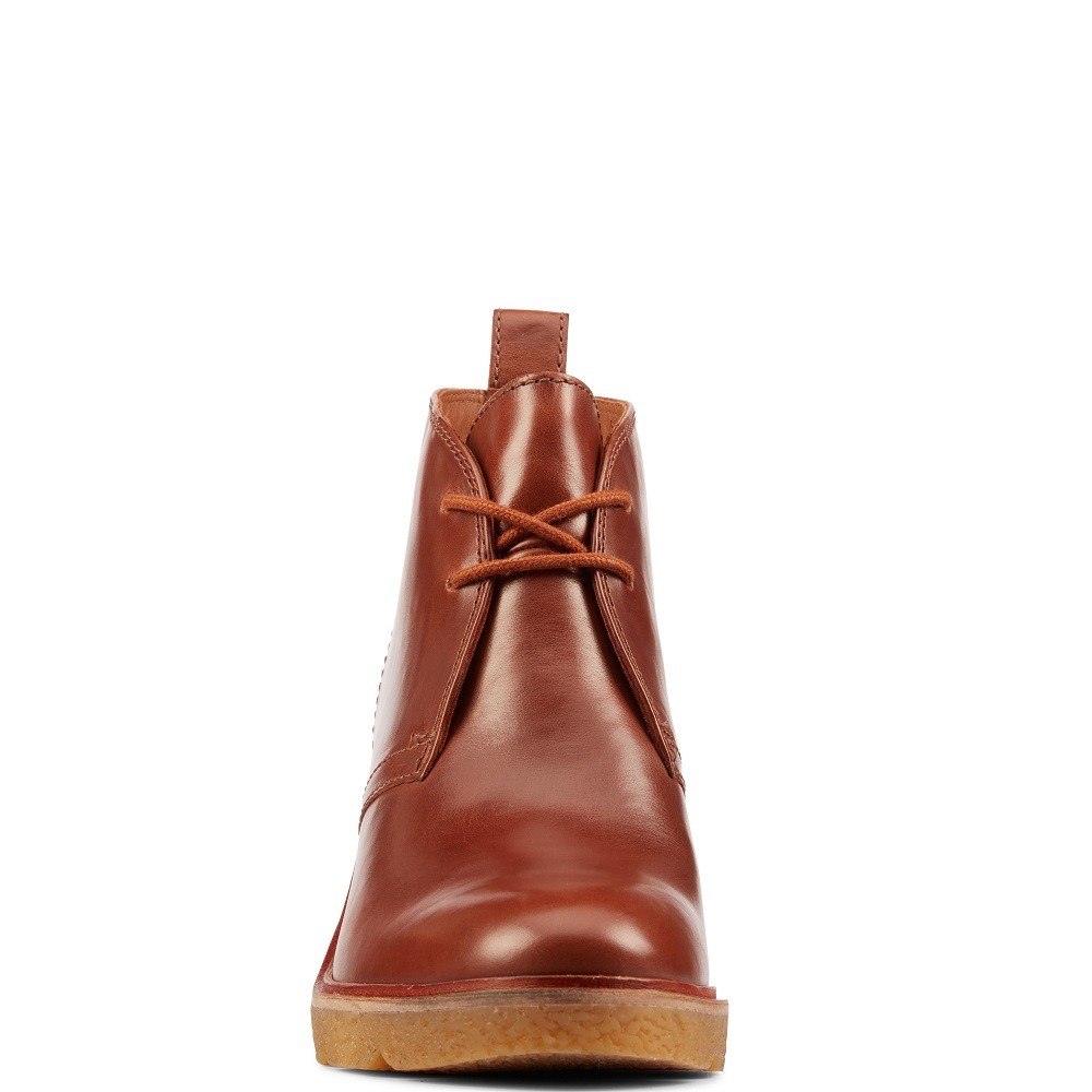 CLARKS</br>Γυναικεία Μποτάκια Ταμπά Δέρμα CLARKFORD DBT Clarks