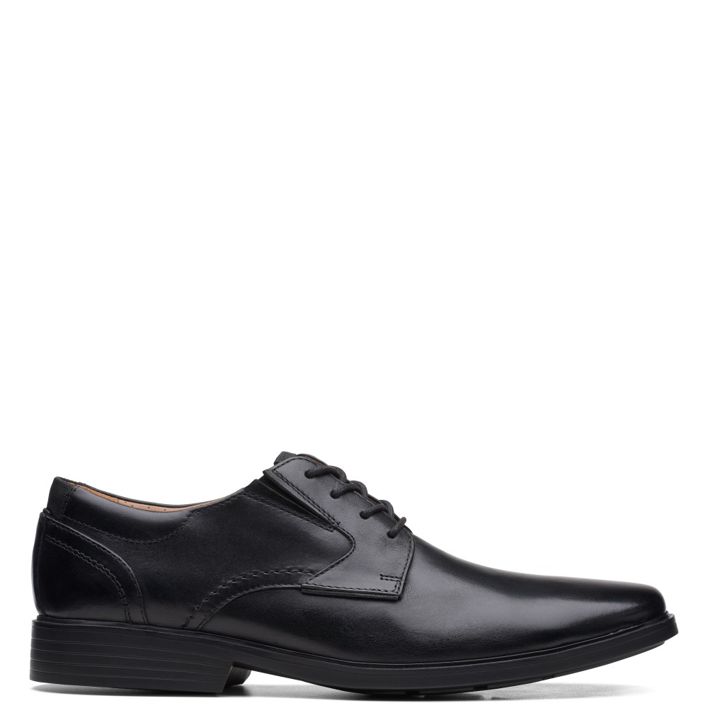 CLARKS</br>Ανδρικά Δετά Παπούτσια Μαύρο Δέρμα CLARKSLITE LOW (H) Clarks CLARKS</br>Ανδρικά Δετά Παπούτσια Μαύρο Δέρμα CLARKSLITE LOW (H) Clarks