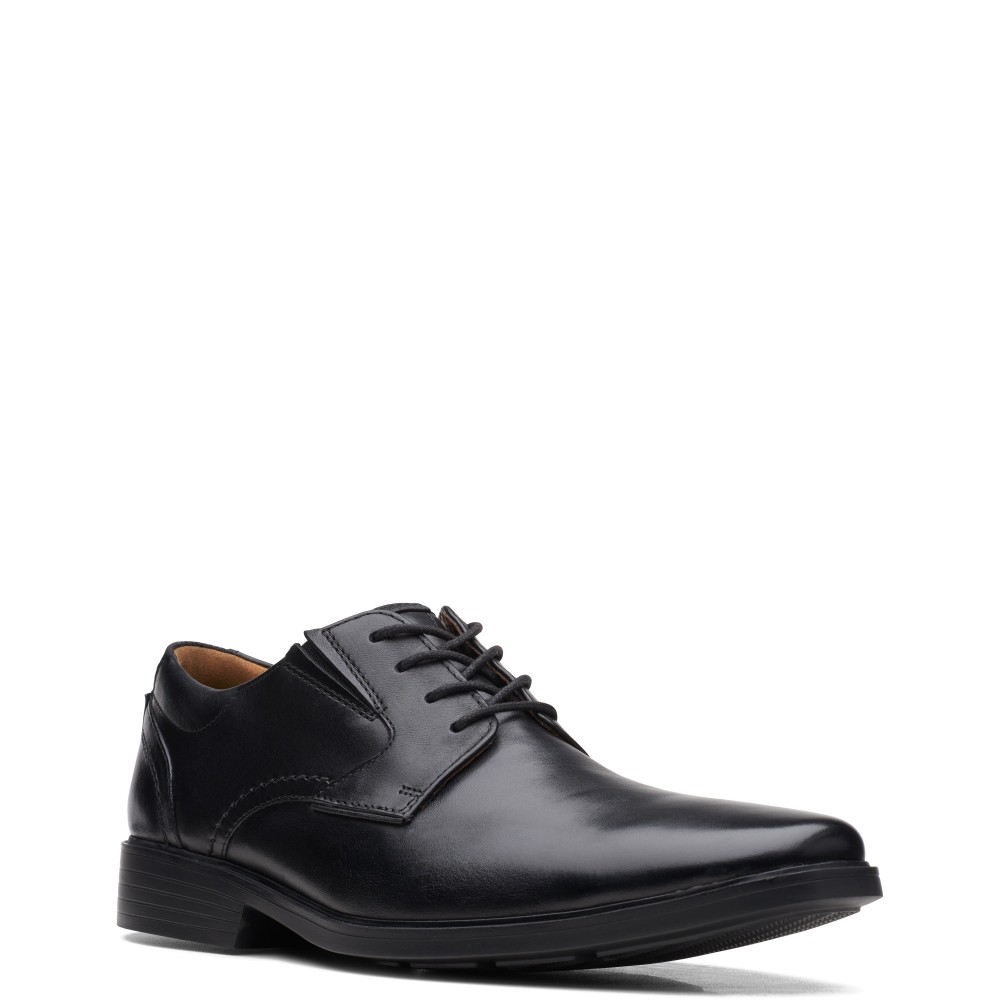 CLARKS</br>Ανδρικά Δετά Παπούτσια Μαύρο Δέρμα CLARKSLITE LOW (H) Clarks CLARKS</br>Ανδρικά Δετά Παπούτσια Μαύρο Δέρμα CLARKSLITE LOW (H) Clarks