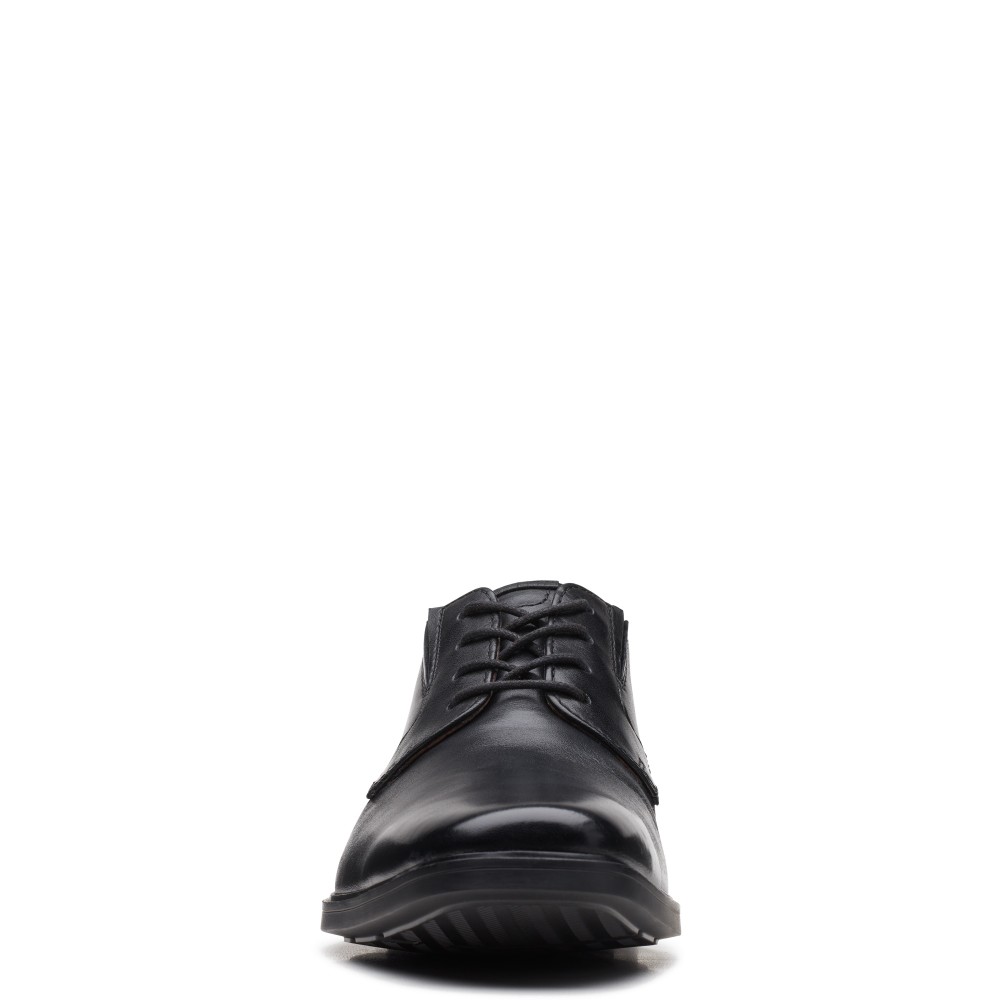 CLARKS</br>Ανδρικά Δετά Παπούτσια Μαύρο Δέρμα CLARKSLITE LOW (H) Clarks CLARKS</br>Ανδρικά Δετά Παπούτσια Μαύρο Δέρμα CLARKSLITE LOW (H) Clarks