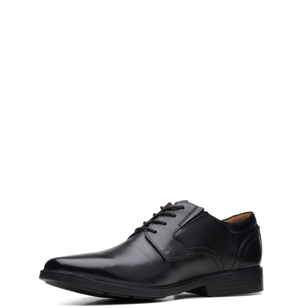 CLARKS</br>Ανδρικά Δετά Παπούτσια Μαύρο Δέρμα CLARKSLITE LOW (H) Clarks CLARKS</br>Ανδρικά Δετά Παπούτσια Μαύρο Δέρμα CLARKSLITE LOW (H) Clarks