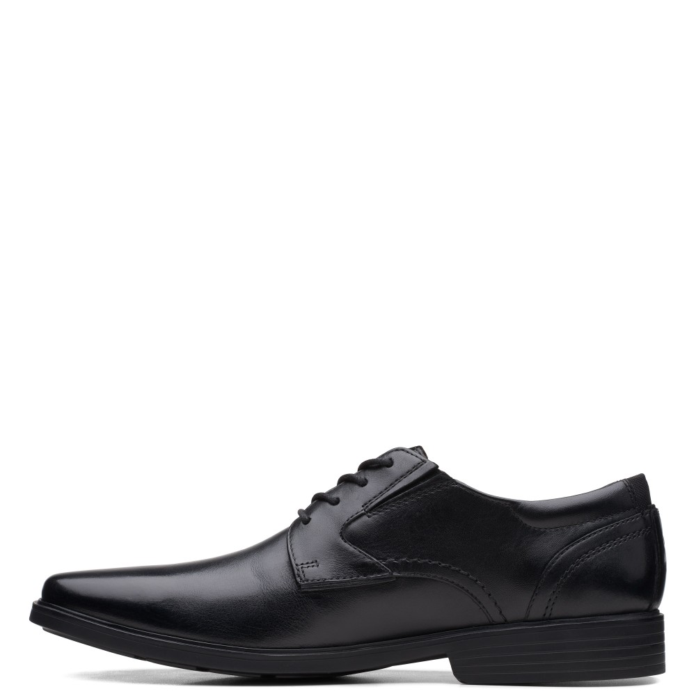 CLARKS</br>Ανδρικά Δετά Παπούτσια Μαύρο Δέρμα CLARKSLITE LOW (H) Clarks CLARKS</br>Ανδρικά Δετά Παπούτσια Μαύρο Δέρμα CLARKSLITE LOW (H) Clarks