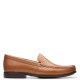 CLARKS</br>Ανδρικά Μοκασίνια Ταμπά Δέρμα CLAUDE PLAIN Clarks