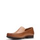 CLARKS</br>Ανδρικά Μοκασίνια Ταμπά Δέρμα CLAUDE PLAIN Clarks