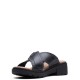 CLARKS</br>Γυναικεία Σανδάλια Μαύρο Δέρμα COAST CROSS Clarks