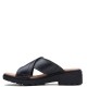 CLARKS</br>Γυναικεία Σανδάλια Μαύρο Δέρμα COAST CROSS Clarks