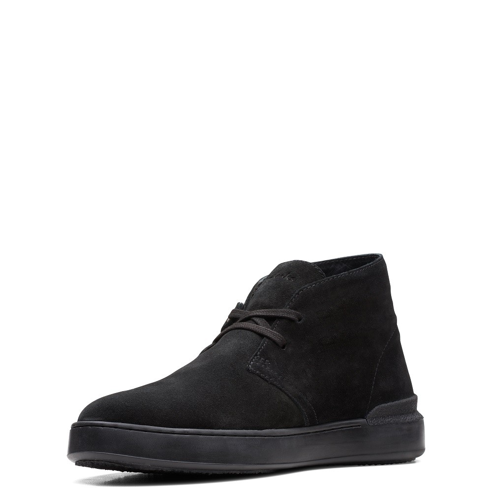 CLARKS</br>Ανδρικά Μποτάκια Μαύρο Suede COURT LITE DBT Clarks CLARKS</br>Ανδρικά Μποτάκια Μαύρο Suede COURT LITE DBT Clarks