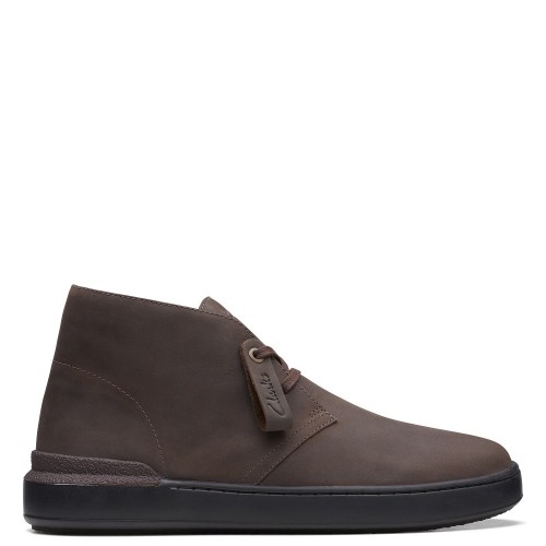 Ανδρικά Μποτάκια Καφέ Δέρμα Nubuck COURT LITE DBT Clarks