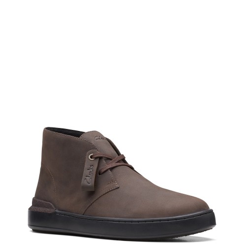Ανδρικά Μποτάκια Καφέ Δέρμα Nubuck COURT LITE DBT Clarks