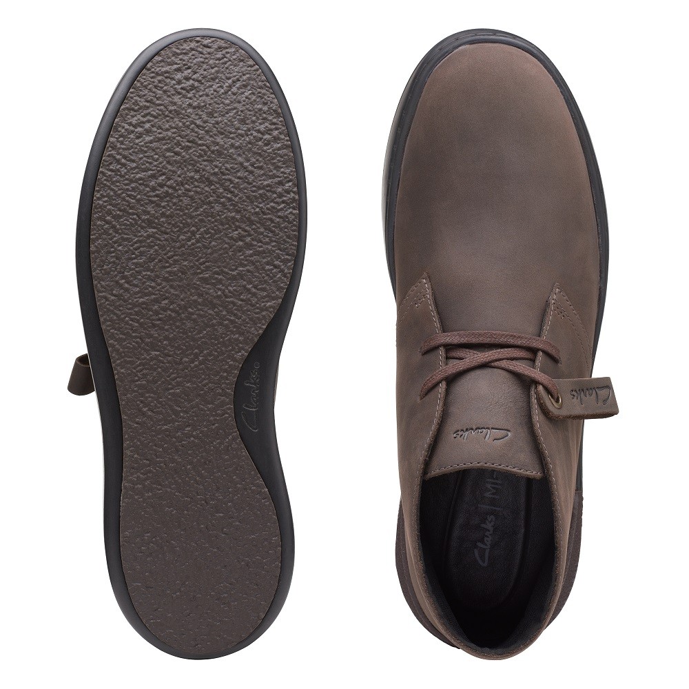 CLARKS</br>Ανδρικά Μποτάκια Καφέ Δέρμα Nubuck COURT LITE DBT Clarks CLARKS</br>Ανδρικά Μποτάκια Καφέ Δέρμα Nubuck COURT LITE DBT Clarks
