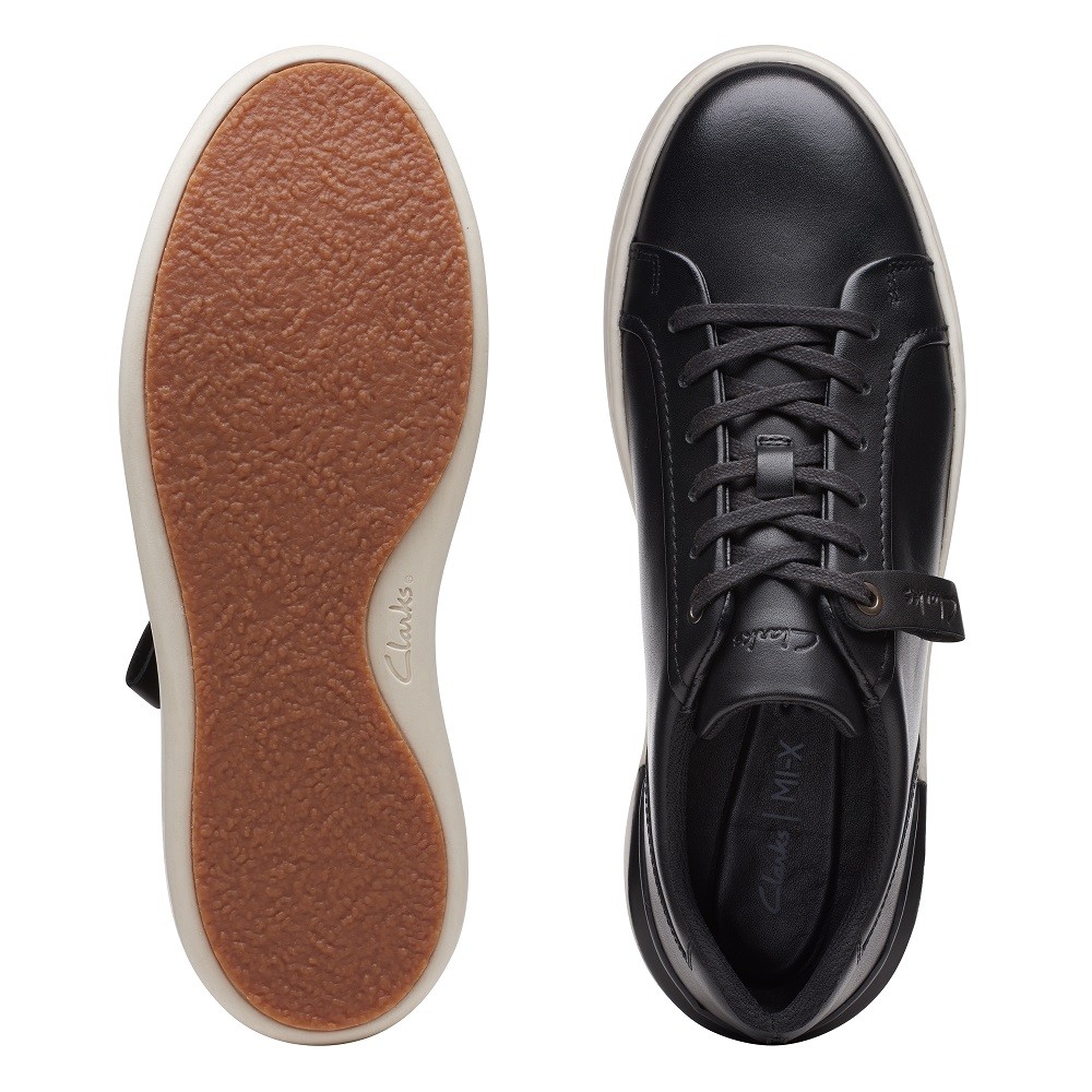 CLARKS</br>Ανδρικά Sneakers Μαύρο Δέρμα COURT LITE MOVE Clarks CLARKS</br>Ανδρικά Sneakers Μαύρο Δέρμα COURT LITE MOVE Clarks