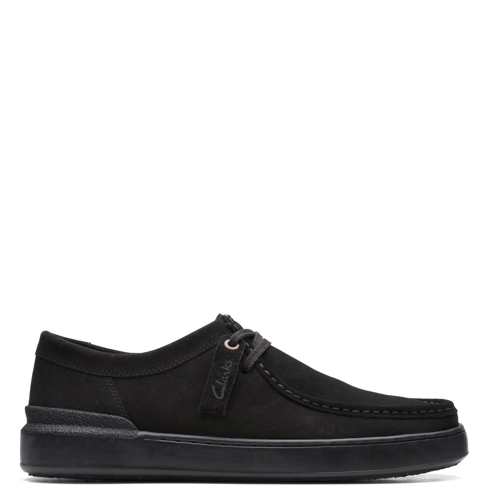 CLARKS</br>Ανδρικά Δετά Παπούτσια Μαύρο Suede COURT LITE WALLY Clarks CLARKS</br>Ανδρικά Δετά Παπούτσια Μαύρο Suede COURT LITE WALLY Clarks
