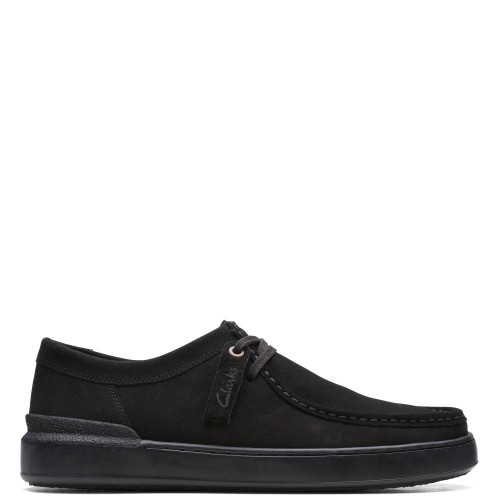 Ανδρικά Δετά Παπούτσια Μαύρο Suede COURT LITE WALLY Clarks