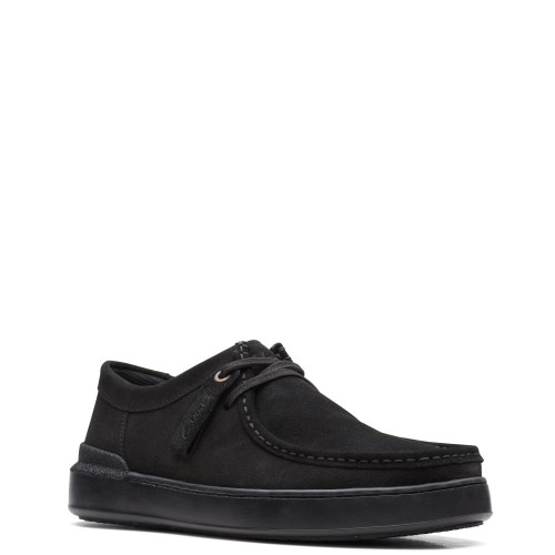 Ανδρικά Δετά Παπούτσια Μαύρο Suede COURT LITE WALLY Clarks