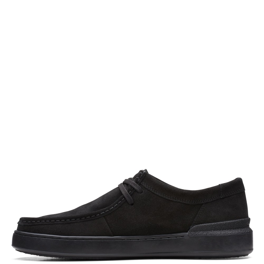 CLARKS</br>Ανδρικά Δετά Παπούτσια Μαύρο Suede COURT LITE WALLY Clarks CLARKS</br>Ανδρικά Δετά Παπούτσια Μαύρο Suede COURT LITE WALLY Clarks