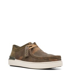 Ανδρικά Δετά Παπούτσια Χακί Suede COURT LITE WALLY Clarks