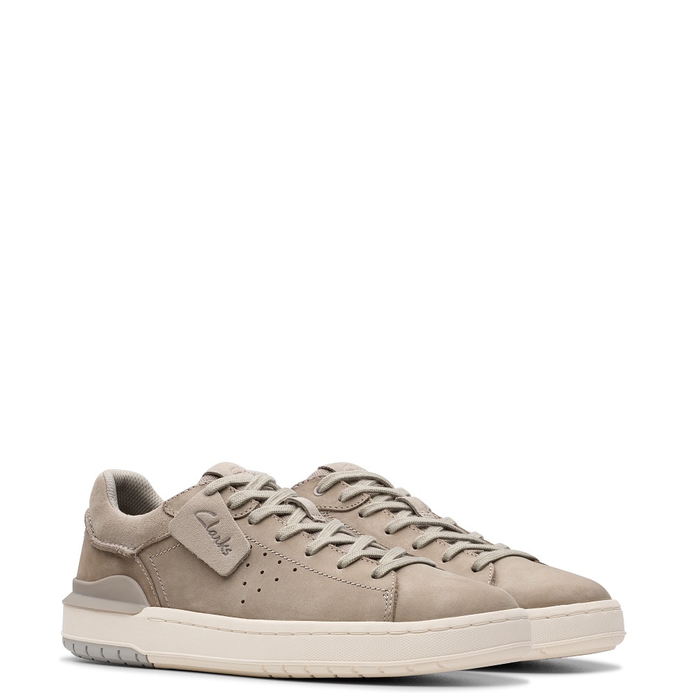 CLARKS</br>Ανδρικά Sneakers Γκρι Nubuck Δέρμα COURT LITE2 RUN Clarks CLARKS</br>Ανδρικά Sneakers Γκρι Nubuck Δέρμα COURT LITE2 RUN Clarks