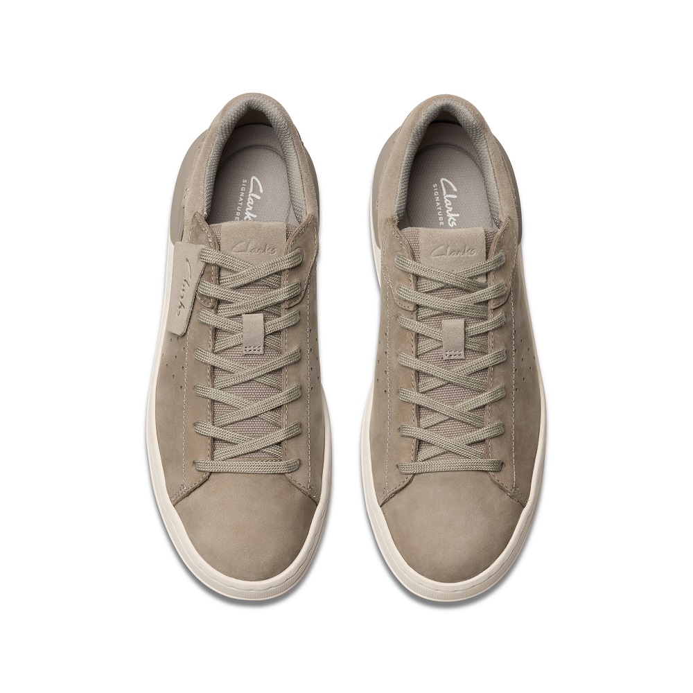 CLARKS</br>Ανδρικά Sneakers Γκρι Nubuck Δέρμα COURT LITE2 RUN Clarks CLARKS</br>Ανδρικά Sneakers Γκρι Nubuck Δέρμα COURT LITE2 RUN Clarks